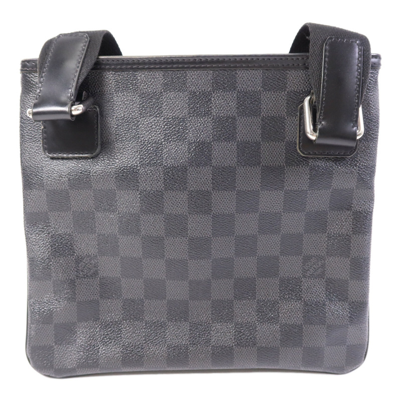 LOUIS VUITTON Damier Graphite Thomas銀扣肩背袋-1