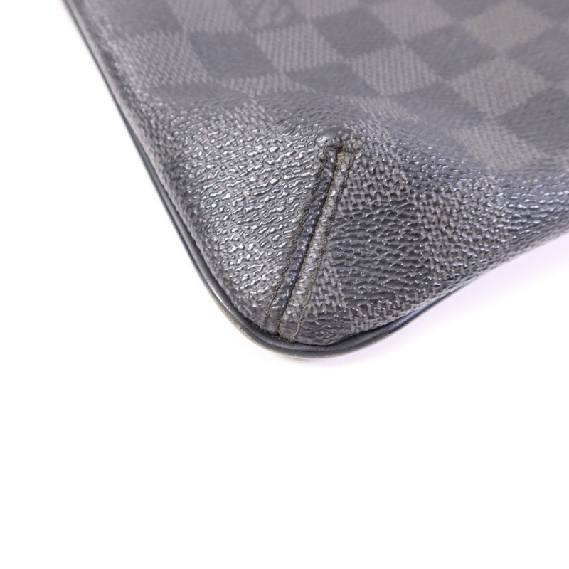 LOUIS VUITTON Damier Graphite Thomas銀扣肩背袋-10