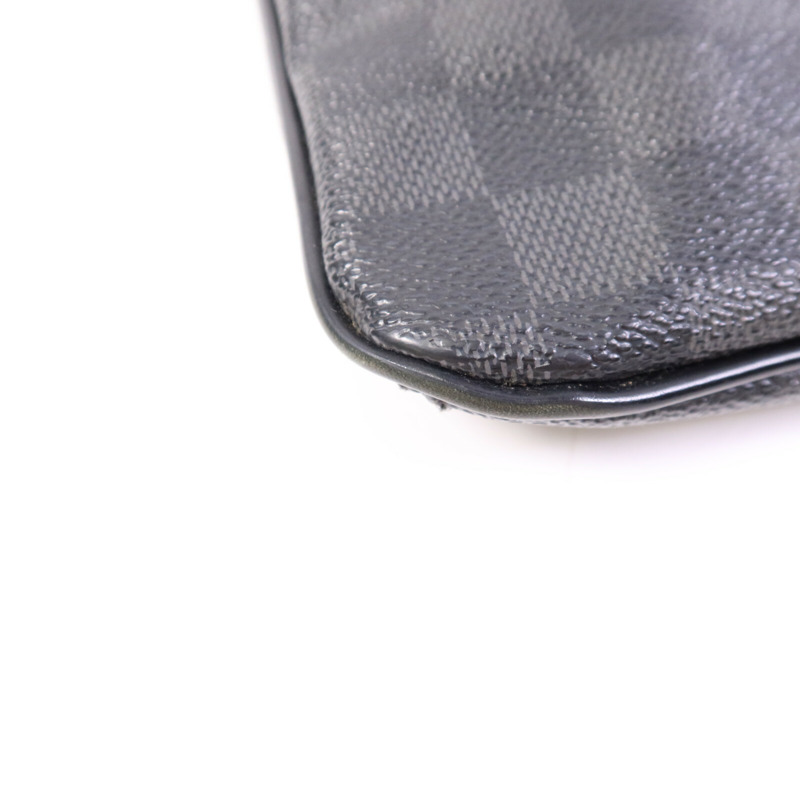 LOUIS VUITTON Damier Graphite Thomas銀扣肩背袋-12