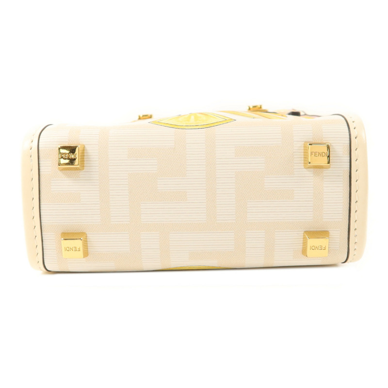 FENDI 牛皮皮革Sunshine Mini金扣手挽肩背兩用袋-3