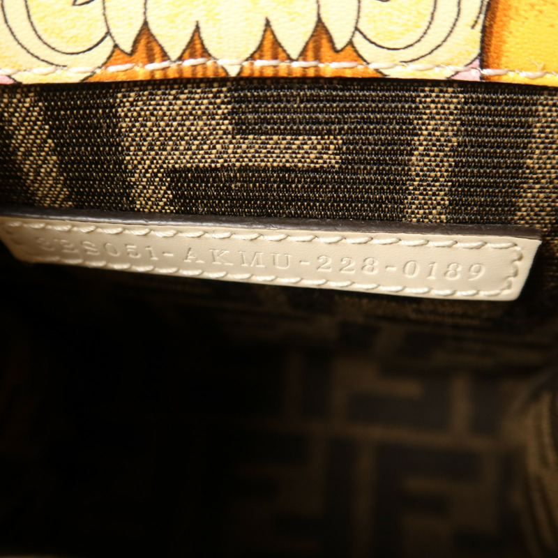 FENDI 牛皮皮革Sunshine Mini金扣手挽肩背兩用袋-6