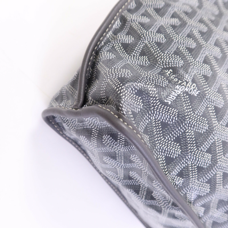 GOYARD 塗層帆布Anjon Mini銀扣手挽袋-11