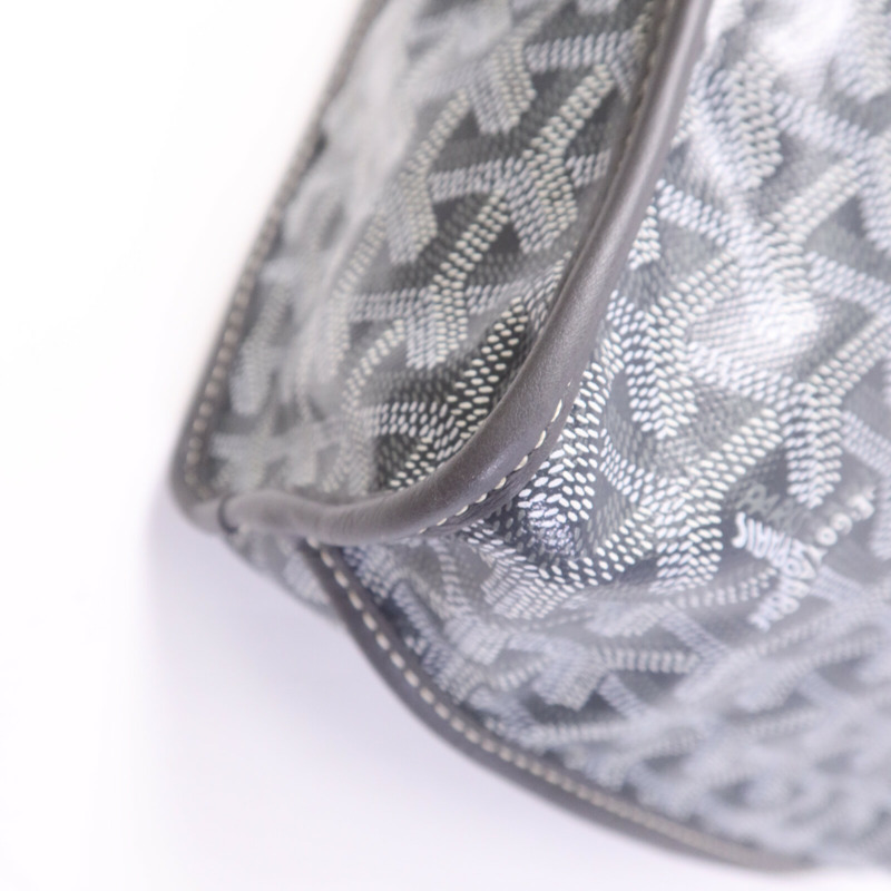 GOYARD 塗層帆布Anjon Mini銀扣手挽袋-12