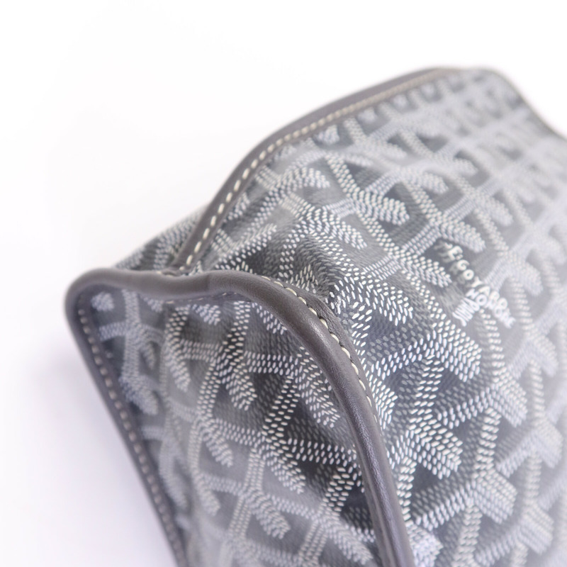 GOYARD 塗層帆布Anjon Mini銀扣手挽袋-13