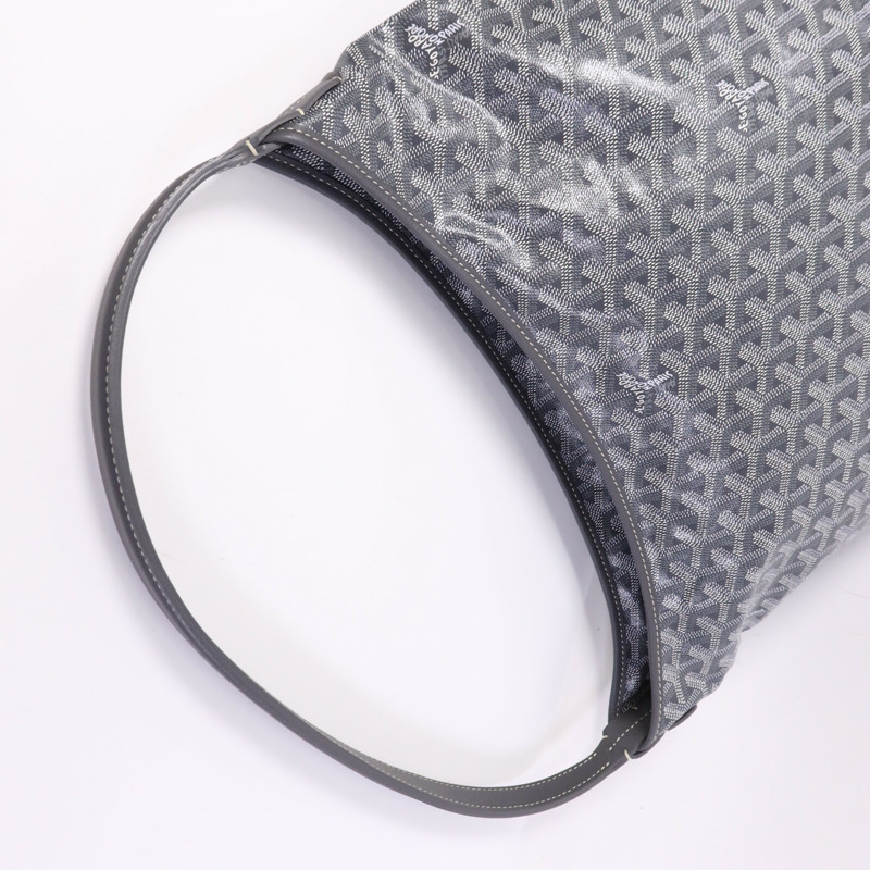 GOYARD 塗層帆布Hobo銀扣手挽袋-9
