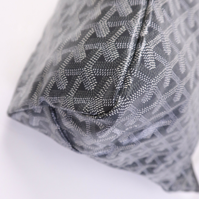 GOYARD 塗層帆布Hobo銀扣手挽袋-12