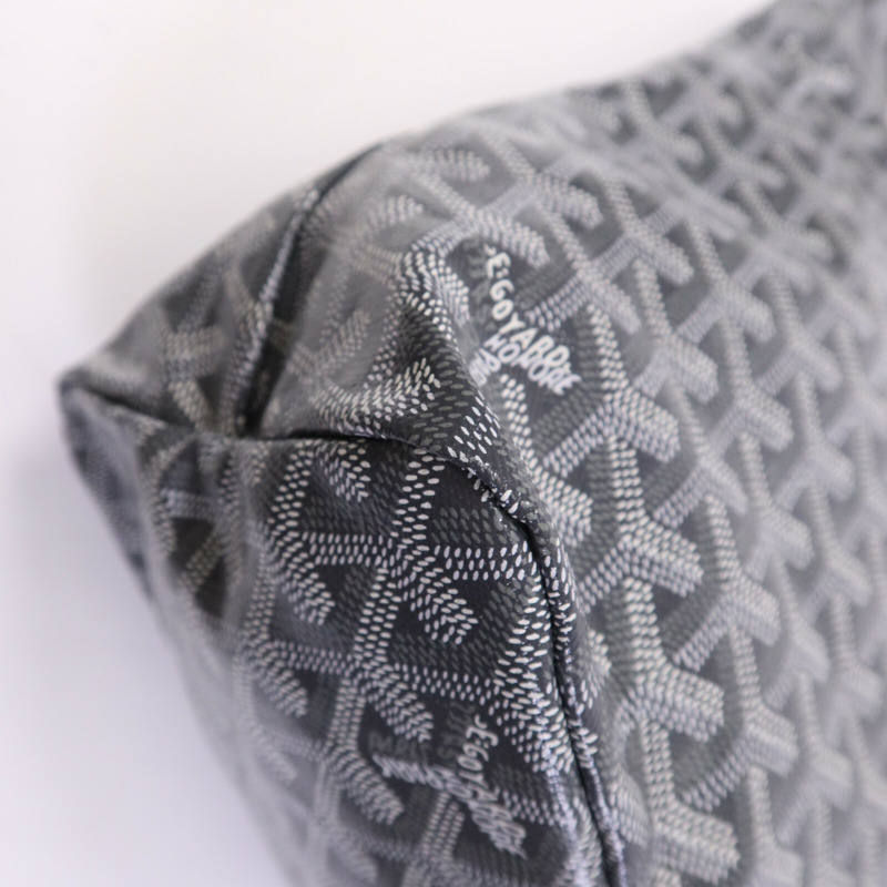 GOYARD 塗層帆布Hobo銀扣手挽袋-13