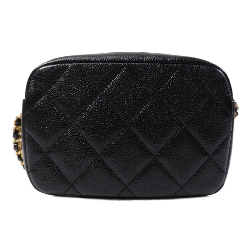 CHANEL 牛皮皮革Camera  Bag金扣鏈帶肩背袋-1