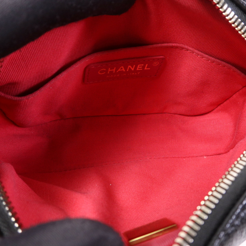 CHANEL 牛皮皮革Camera  Bag金扣鏈帶肩背袋-4