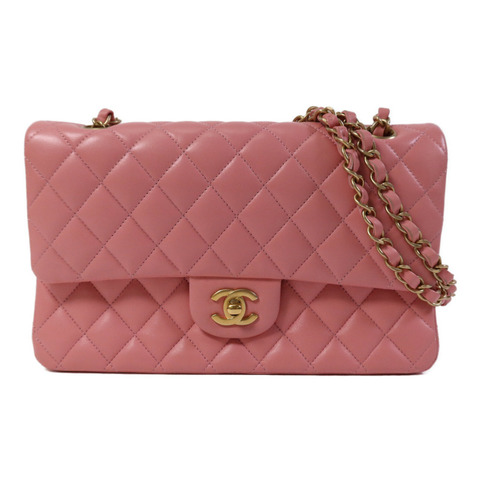 CHANEL 羊皮皮革Classic 25金扣鏈帶手挽肩背兩用袋