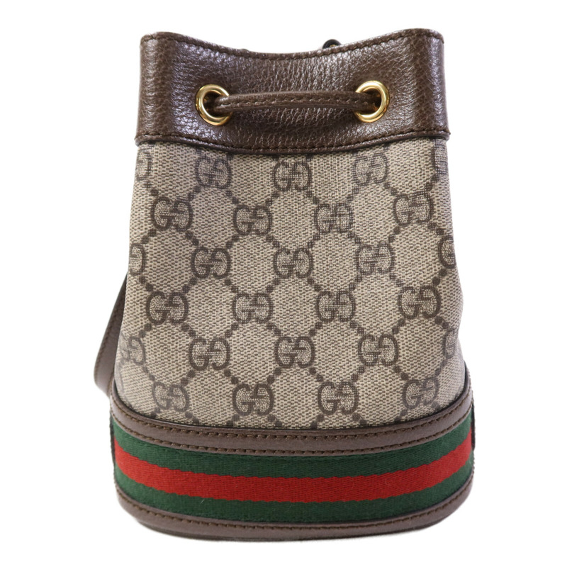 GUCCI 塗層帆布Ophidia Mini Bucket金扣肩背袋-1