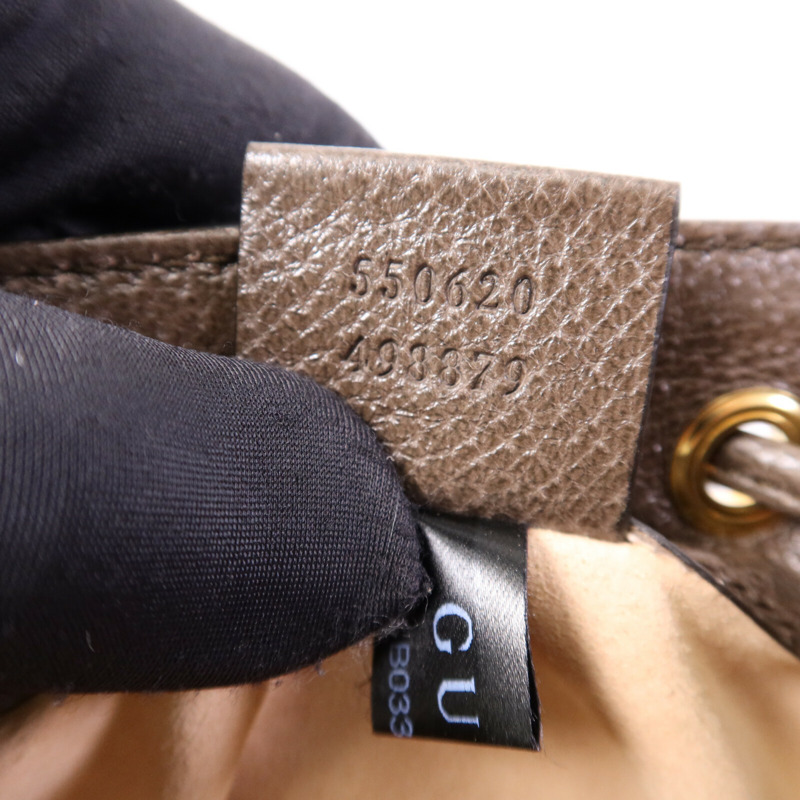 GUCCI 塗層帆布Ophidia Mini Bucket金扣肩背袋-7