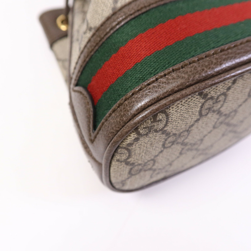 GUCCI 塗層帆布Ophidia Mini Bucket金扣肩背袋-11