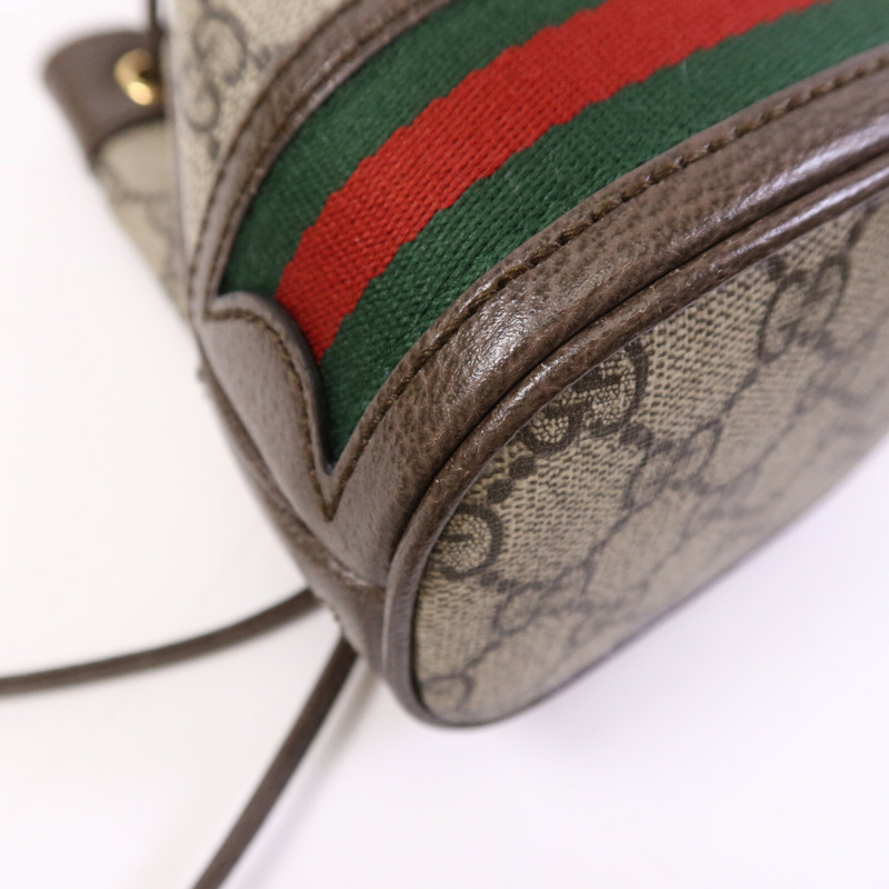 GUCCI 塗層帆布Ophidia Mini Bucket金扣肩背袋-13