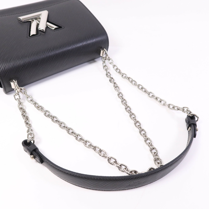 LOUIS VUITTON Epi Twist銀扣鏈帶肩背袋-8