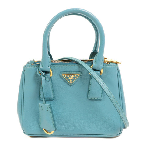 PRADA 牛皮皮革Micro Galleria金扣手挽肩背兩用袋