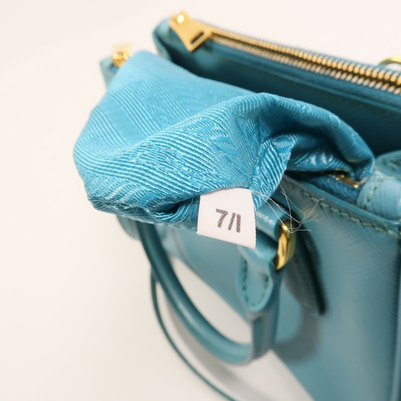 PRADA 牛皮皮革Micro Galleria金扣手挽肩背兩用袋-6