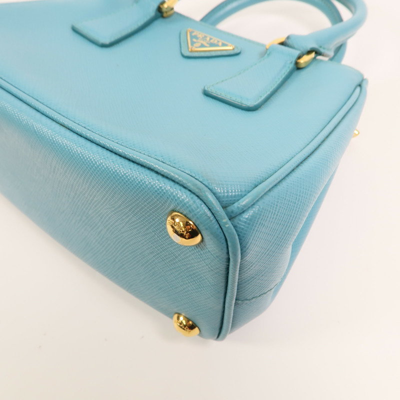 PRADA 牛皮皮革Micro Galleria金扣手挽肩背兩用袋-13
