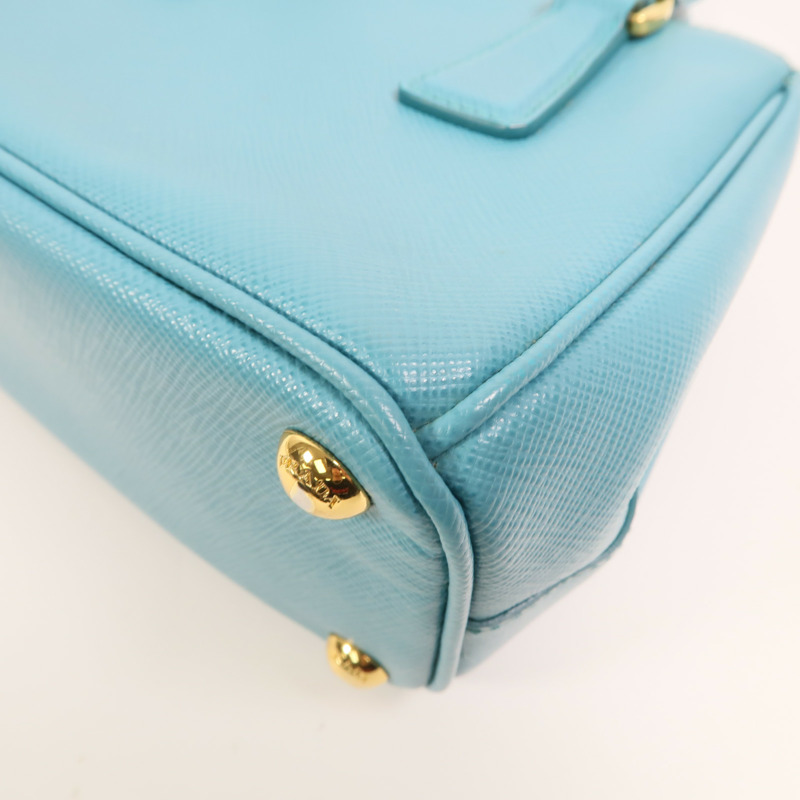 PRADA 牛皮皮革Micro Galleria金扣手挽肩背兩用袋-15