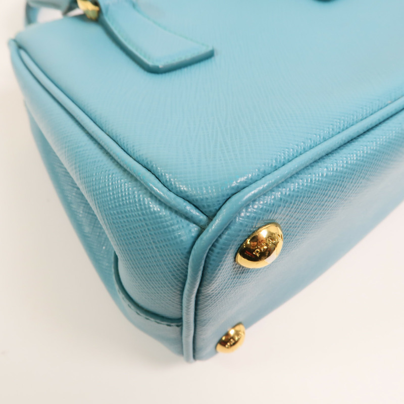 PRADA 牛皮皮革Micro Galleria金扣手挽肩背兩用袋-16