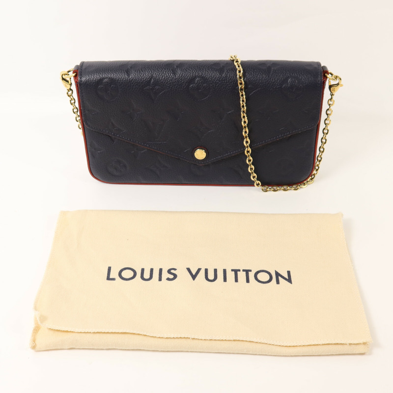 LOUIS VUITTON Monogram Empreinte Pochette Felicie金扣鏈帶肩背袋-8