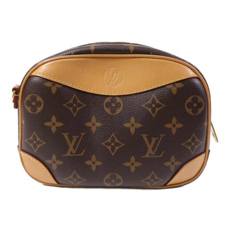 LOUIS VUITTON Monogram Deauville Mini金扣肩背袋-1