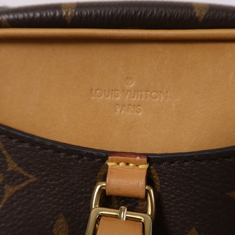 LOUIS VUITTON Monogram Deauville Mini金扣肩背袋-15