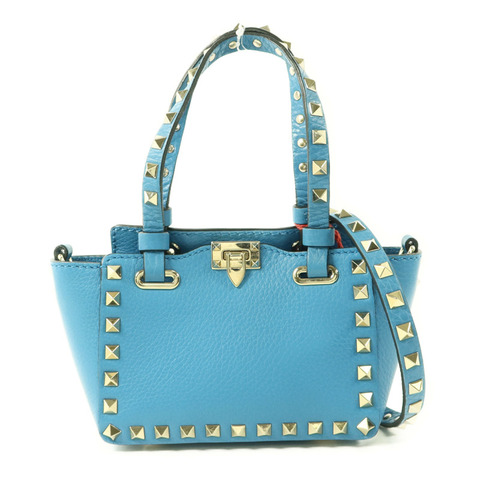 Valentino 牛皮皮革Mini Rockstud Bag金扣手挽肩背兩用袋