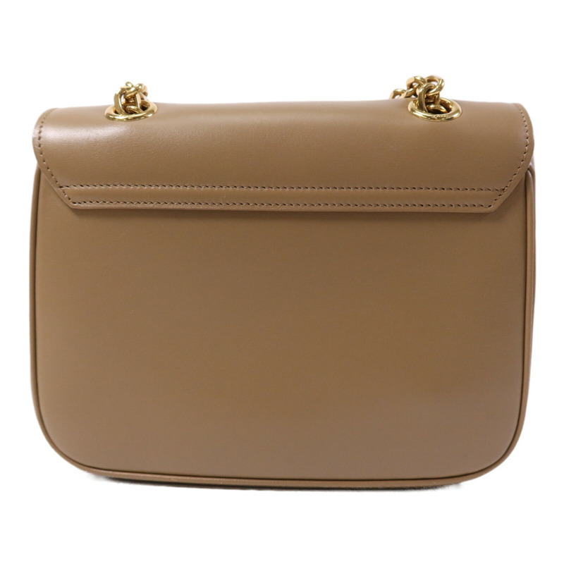 CELINE 牛皮皮革Small C金扣鏈帶肩背袋-1
