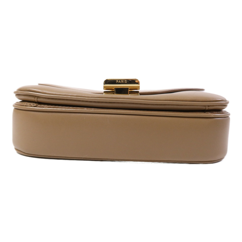 CELINE 牛皮皮革Small C金扣鏈帶肩背袋-3