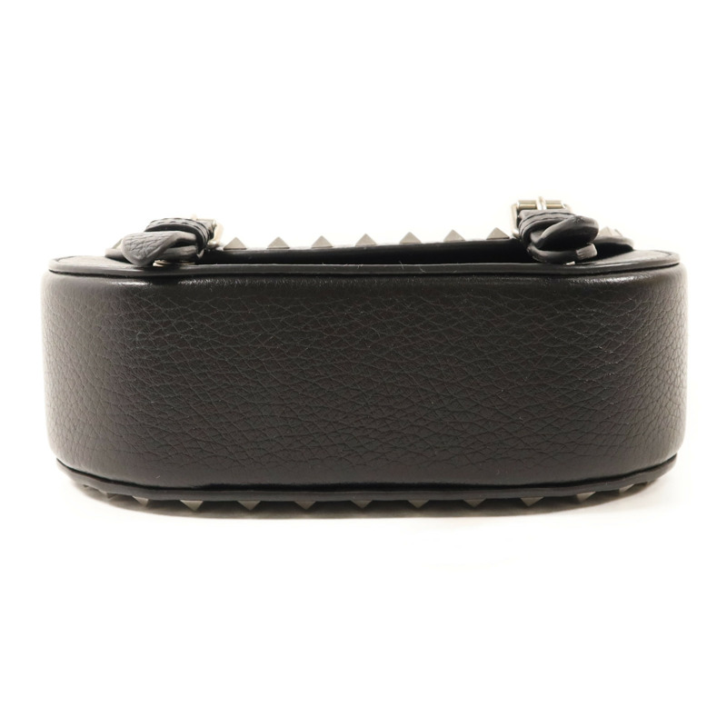 Valentino 牛皮皮革Rockstud Messenger Bag銀扣肩背袋-3