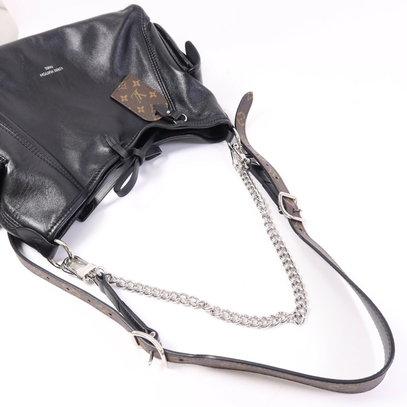 LOUIS VUITTON 羊皮皮革Carry All Vibe PM銀扣肩背袋-8