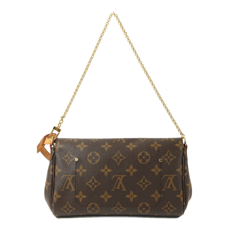 LOUIS VUITTON Monogram Favourite PM金扣鏈帶手挽肩背兩用袋-1