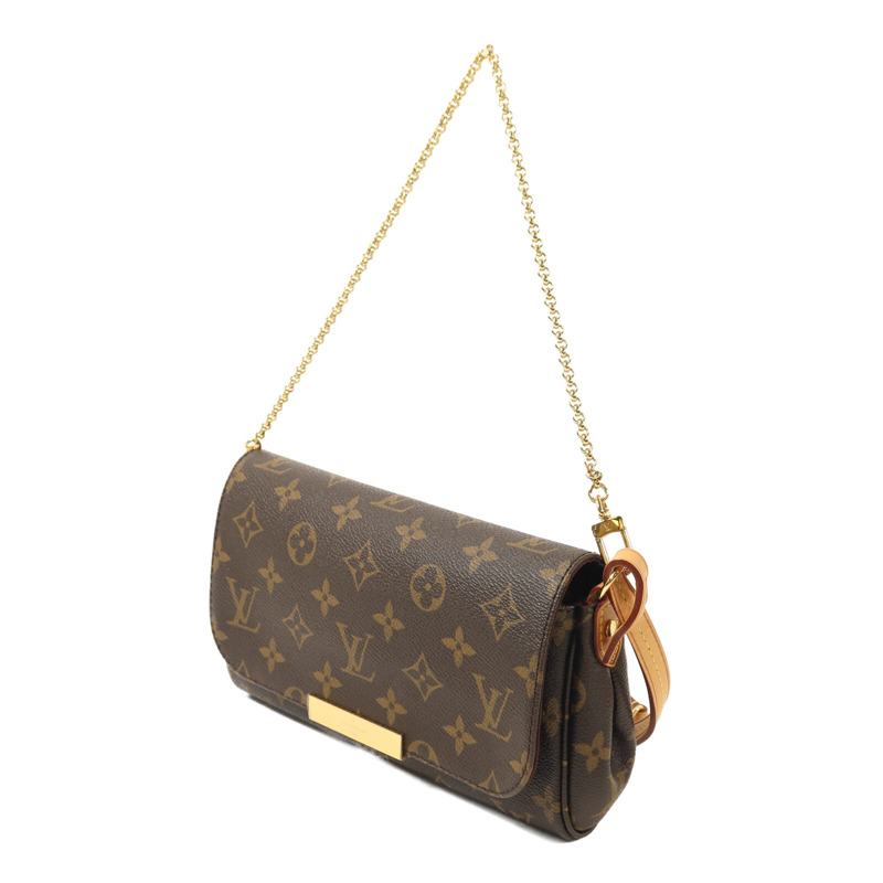 LOUIS VUITTON Monogram Favourite PM金扣鏈帶手挽肩背兩用袋-2