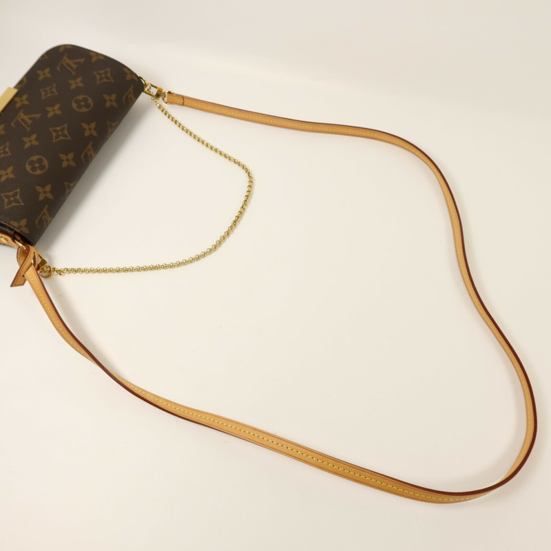 LOUIS VUITTON Monogram Favourite PM金扣鏈帶手挽肩背兩用袋-7