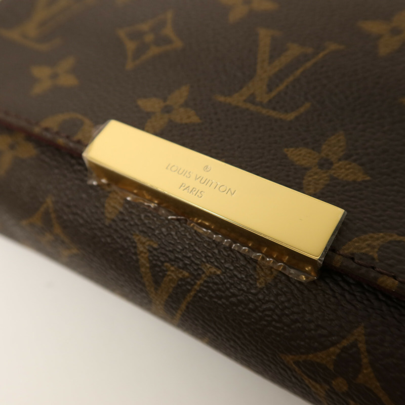 LOUIS VUITTON Monogram Favourite PM金扣鏈帶手挽肩背兩用袋-9