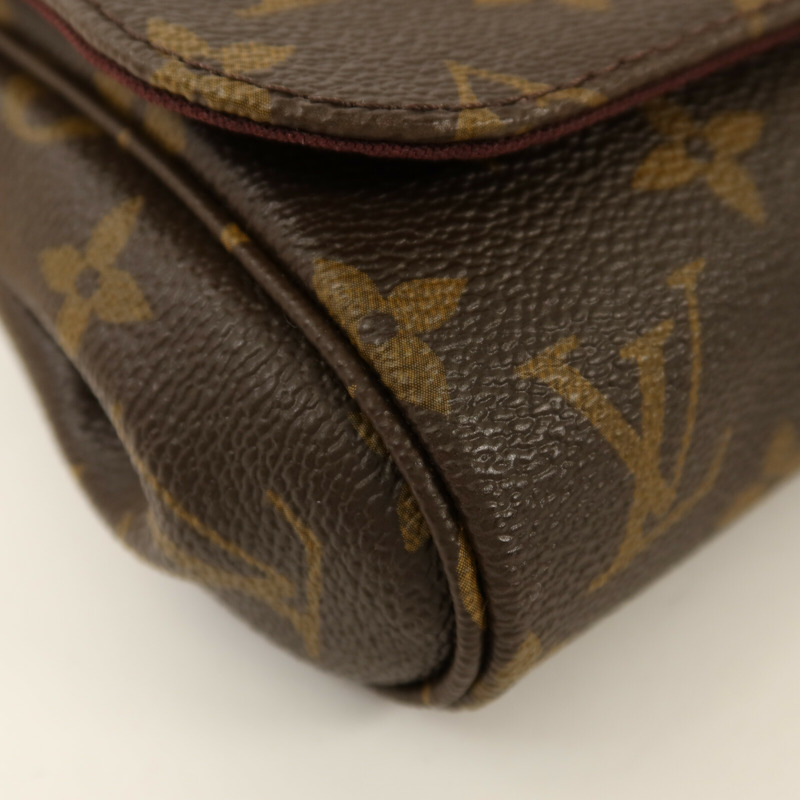 LOUIS VUITTON Monogram Favourite PM金扣鏈帶手挽肩背兩用袋-10