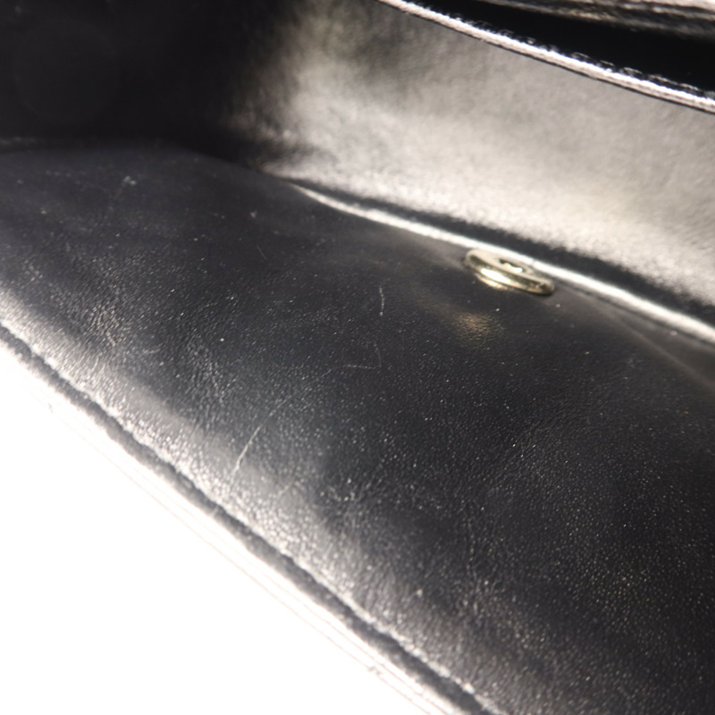 CHANEL 羊皮皮革Mini Classic 17金扣鏈帶肩背袋-19