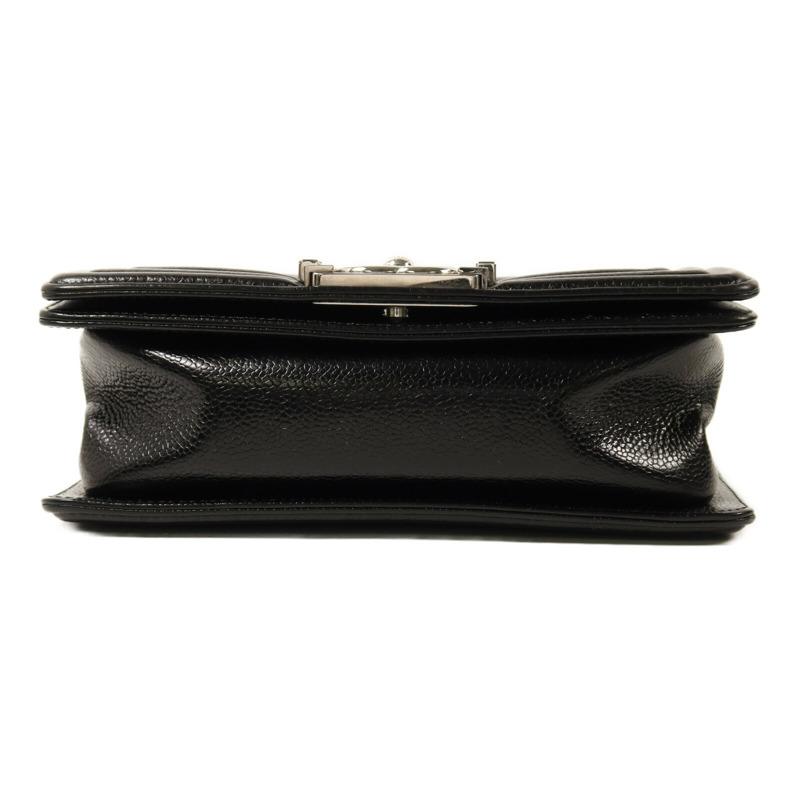 CHANEL 牛皮皮革Boy 20銀扣鏈帶肩背袋-3