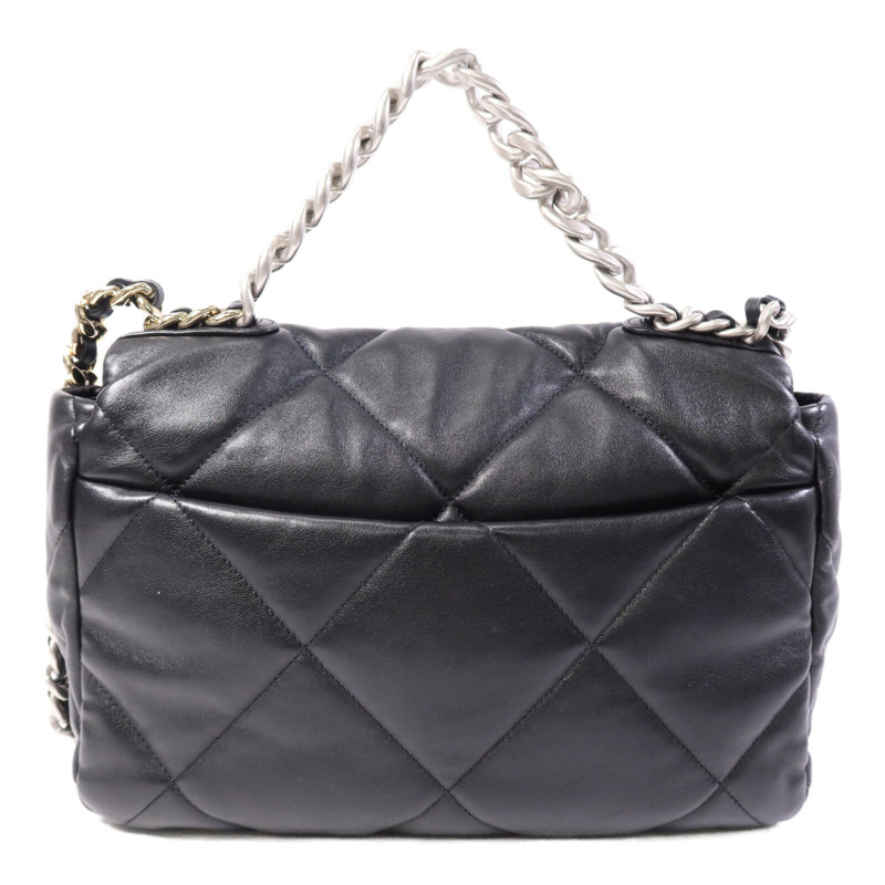 CHANEL 羊皮皮革C19 Medium鏈帶肩背袋-1