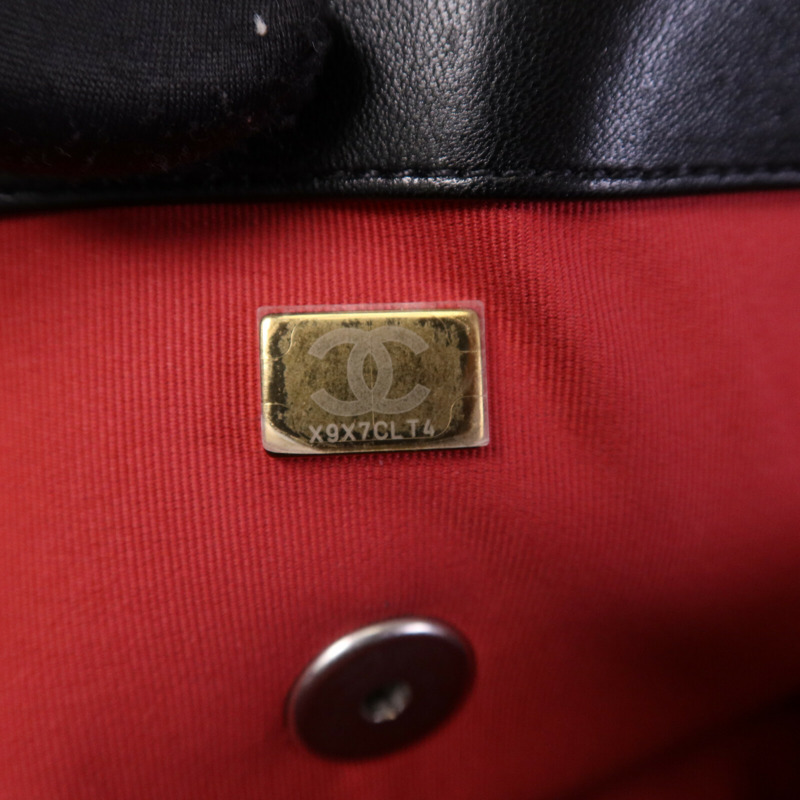 CHANEL 羊皮皮革C19 Medium鏈帶肩背袋-5