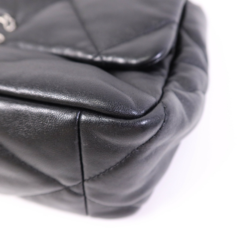 CHANEL 羊皮皮革C19 Medium鏈帶肩背袋-10