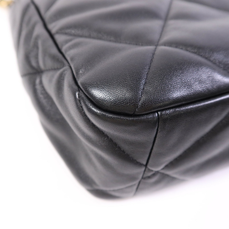 CHANEL 羊皮皮革C19 Medium鏈帶肩背袋-13