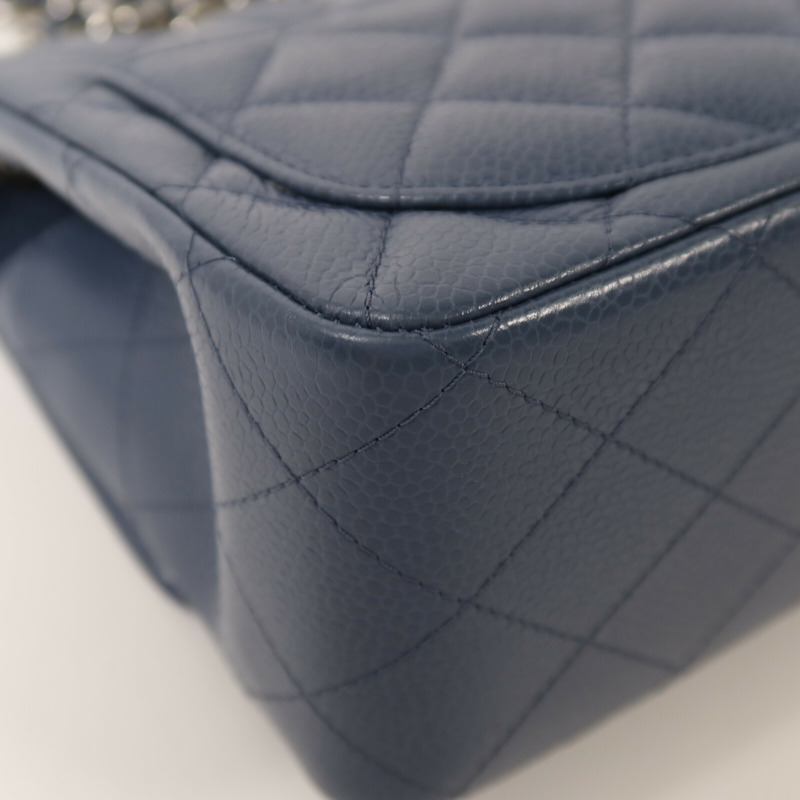 CHANEL 牛皮皮革Mini Classic 17銀扣鏈帶肩背袋-12