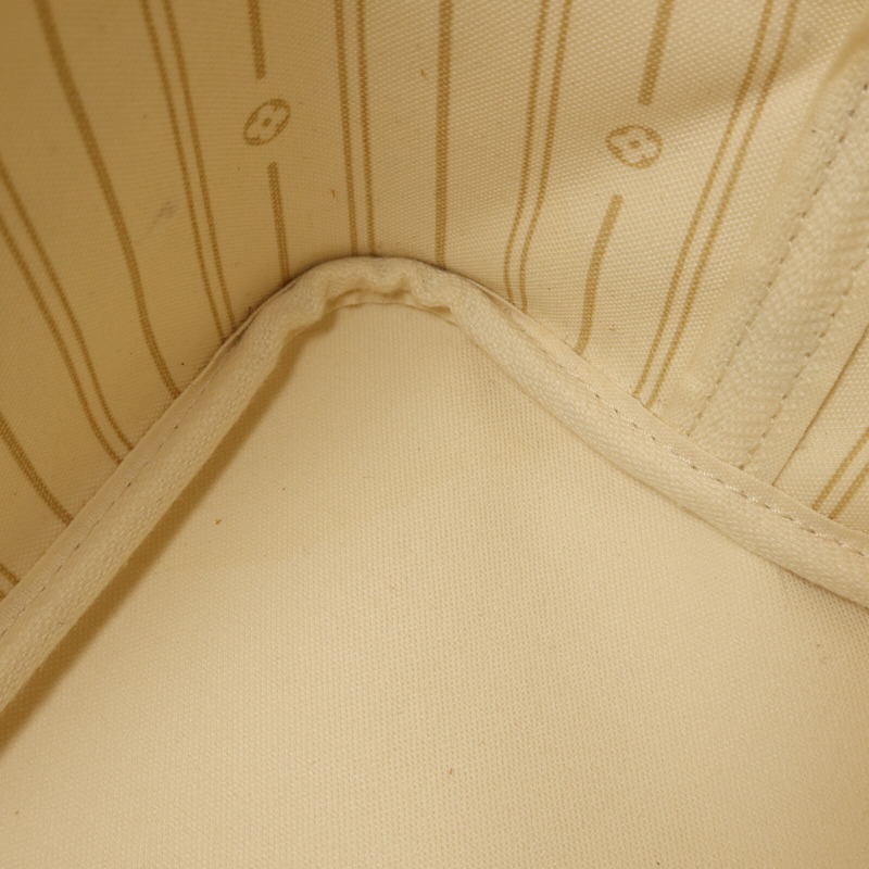 LOUIS VUITTON Damier Azur Neverfull MM金扣手挽袋-15