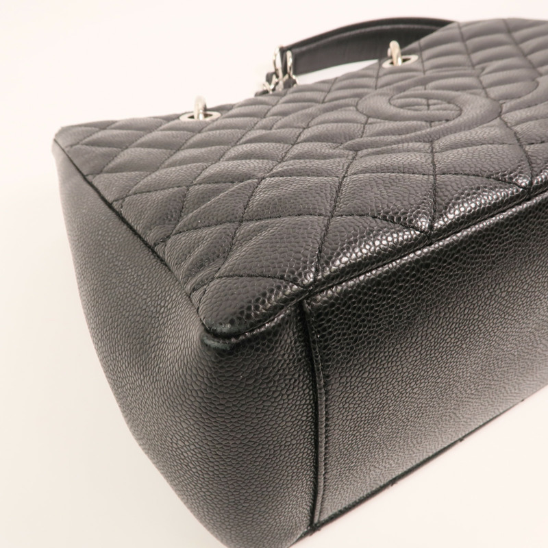 CHANEL 牛皮皮革GST Grand Shopping Tote Bag金扣鏈帶肩背袋-13