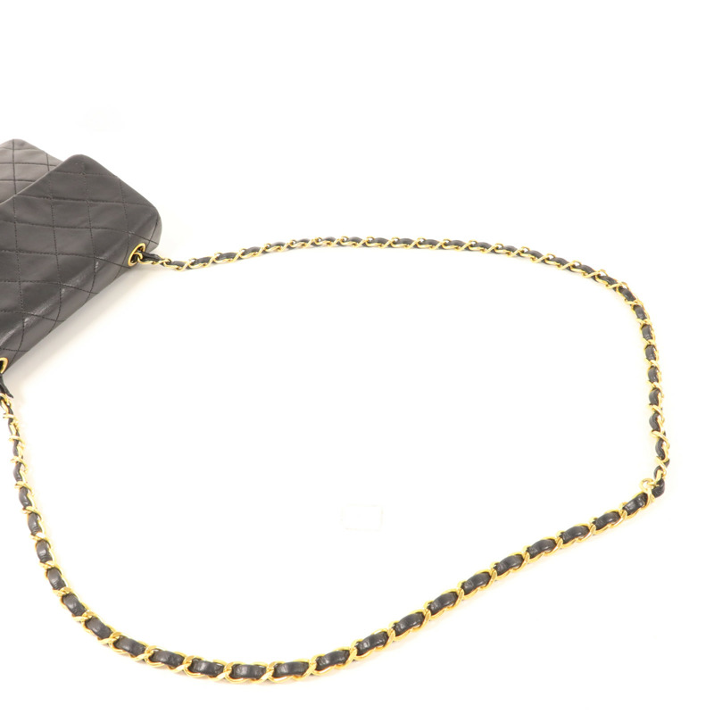 CHANEL 牛皮皮革Vintage Classic Flap Bag金扣鏈帶肩背袋-7