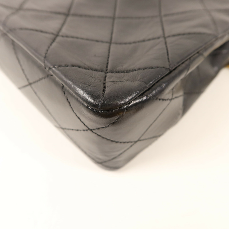 CHANEL 牛皮皮革Vintage Classic Flap Bag金扣鏈帶肩背袋-14