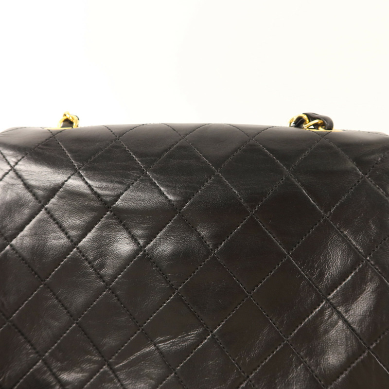 CHANEL 牛皮皮革Vintage Classic Flap Bag金扣鏈帶肩背袋-16