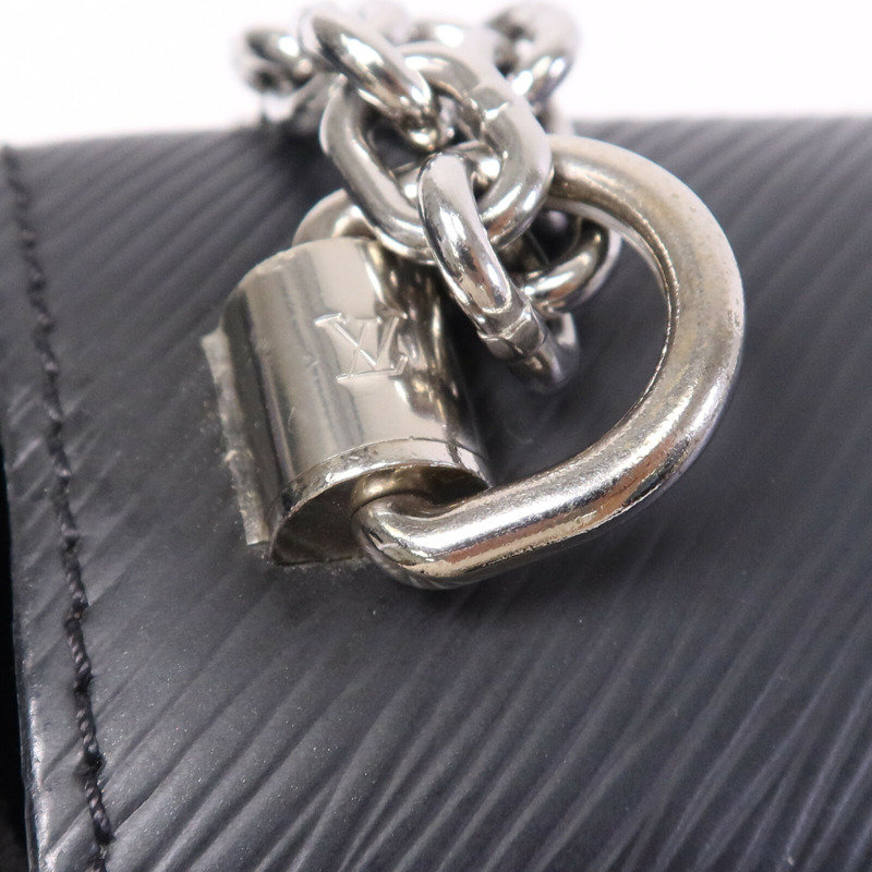 LOUIS VUITTON Epi Twist MM銀扣鏈帶肩背袋-16